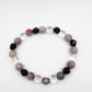 Black Onyx + Crystal + Lepidolite Gemstone Bracelet